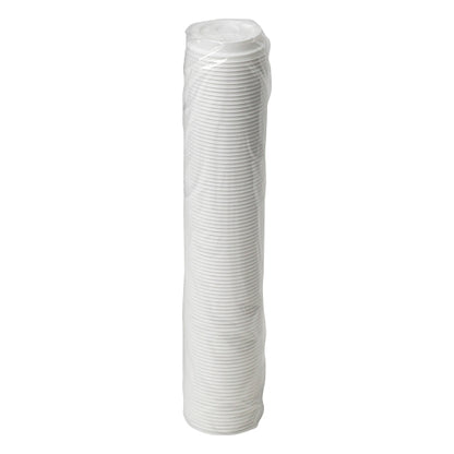 Dixie White Lid Fits 8 Ounce Paper Hot Cup, 10 x 100 ct Case - Disposable Cups & Lids