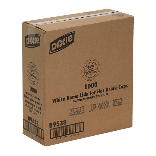 Dixie White Lid Fits 8 Ounce Paper Hot Cup, 10 x 100 ct Case - DOT product image 6