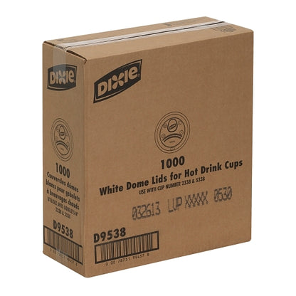 Dixie White Lid Fits 8 Ounce Paper Hot Cup, 10 x 100 ct Case - DOT product image 6