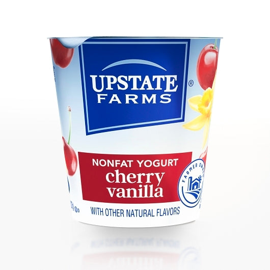 Upstate Farms Cherry Vanilla Blended Yogurt, 12 x 8 oz Case - Cheese & Dairy