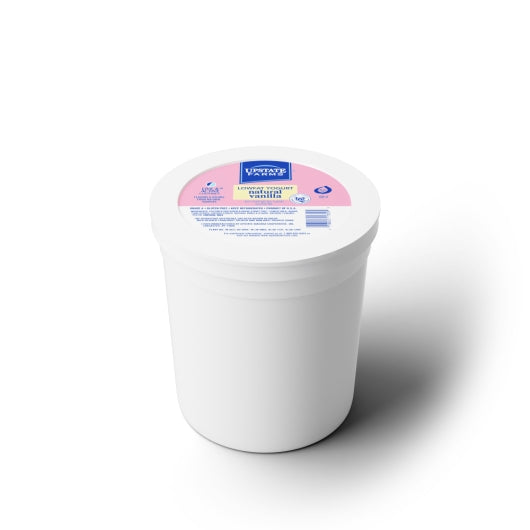 Upstate Farms All Natural Low-Fat Vanilla Yogurt, 4 x 5 lb Case - Cheese & Dairy