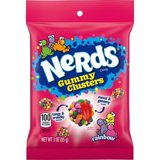 Nerds Cluster Candies Gummy Candy Peg Bag, 12 x 3.001 oz Case - Candy & Confections - image 2