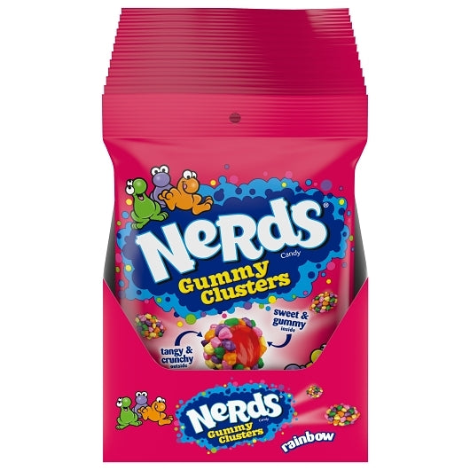 Nerds Medium Gummy Clusters Peg Bag, 12 x 4.998 oz Case - Disposables