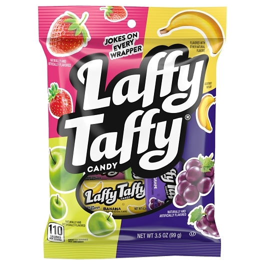 Laffy Taffy Assorted Taffy Peg Bag, 12 x 3.501 oz Case - Candy & Confections