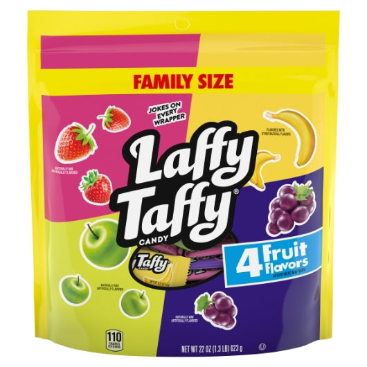 Laffy Taffy Assorted Mini Bars Stand Up Bag, 5 x 22 oz Case - Candy & Confections