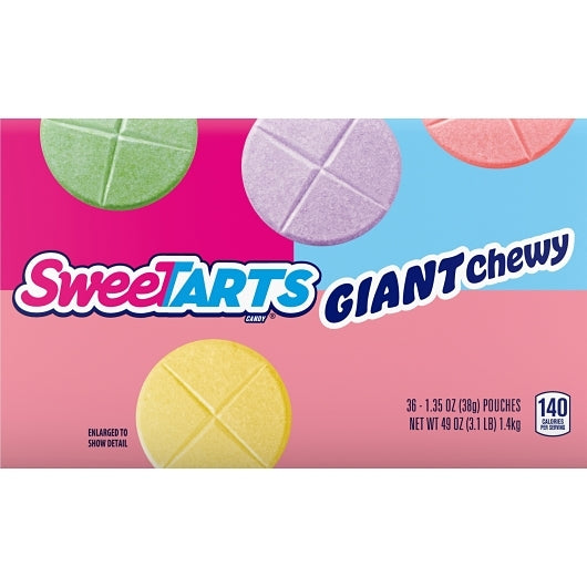 Sweetart Giant Chewy Candy, 10 x 36 x 1.35 oz Case - DOT product image 4