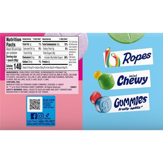 Sweetart Giant Chewy Candy, 10 x 36 x 1.35 oz Case - DOT product image 6