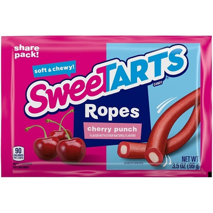 SweeTARTS Nestle Sweetart Cherry Punch Rope, 4 x 12 x 3.5 oz Case - Candy & Confections
