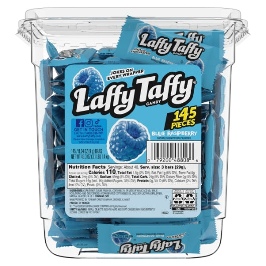 Laffy Taffy Wild Blue Raspberry Taffy, 8 x 145 x 24.65 lb Case - DOT product image 4