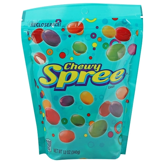 Spree Chewy Stand Up Bag, 8 x 12.002 oz Case - Candy & Confections