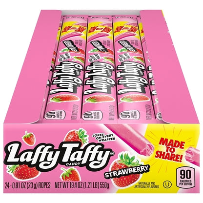 Laffy Taffy Strawberry Rope, 12 x 24 x 0.81 oz Case - Candy & Confections