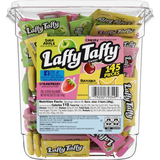 Laffy Taffy Assorted Club Pack Taffy, 8 x 49.3 oz Case - DOT product image 3