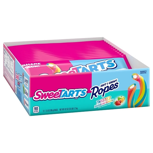 Sweetart Ropes Twist Rainbow Twists Share Pack, 4 x 12 x 3.5 oz Case - DOT product image 6