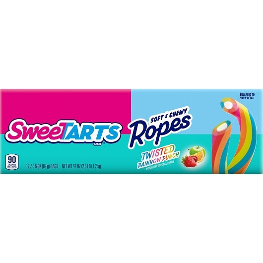 Sweetart Ropes Twist Rainbow Twists Share Pack, 4 x 12 x 3.5 oz Case - DOT product image 4