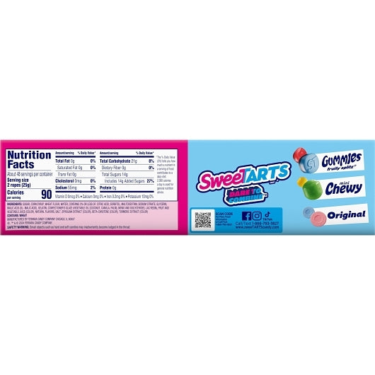 Sweetart Ropes Twist Rainbow Twists Share Pack, 4 x 12 x 3.5 oz Case - DOT product image 8