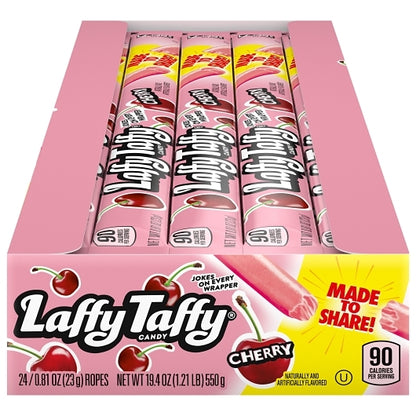 Laffy Taffy Cherry Rope, 12 x 24 x 0.81 oz Case - Candy & Confections
