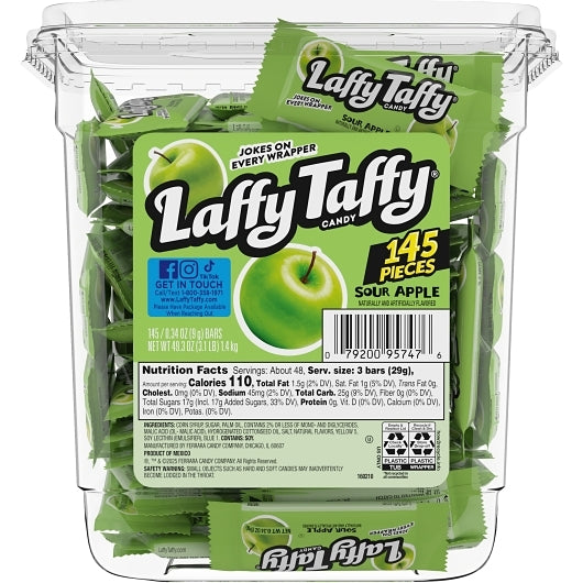 Laffy Taffy Sour Apple, 8 x 145 x 24.65 lb Case - DOT product image 4