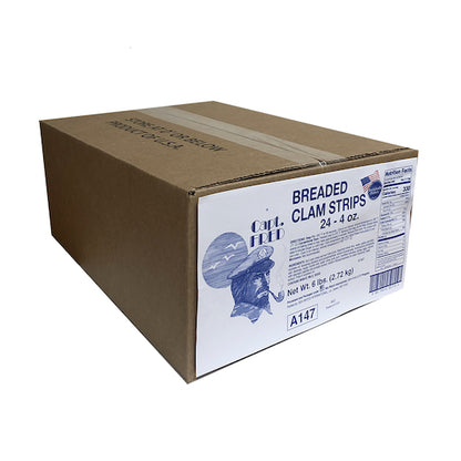 Captain Fred Clam Captain Fred Breaded & Fried Strip, 24 x 4 oz Case - DOT product image 5