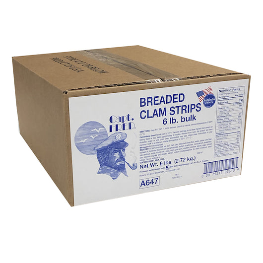 Sea Watch Frozen Classic Mix Captain Fred Bread Fried Strip, 1 x 6 lb Case - DOT product image 3