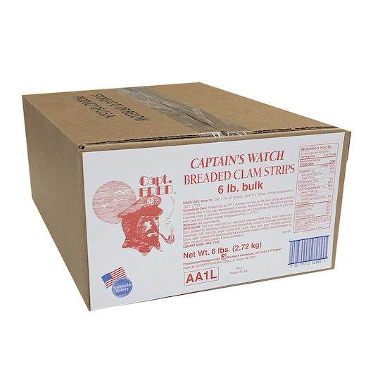 Sea Watch Frozen Seawatch Bread Strip Clam, 1 x 6 lb Case - DOT product image 3