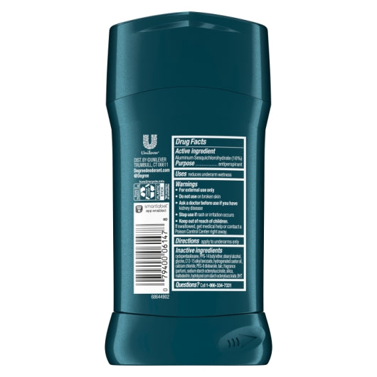 Degree Advanced Motion Sense 72 Hour Adventure Anti-Perspirant, 2 x 6 x 2.6 oz Case - DOT product image 5