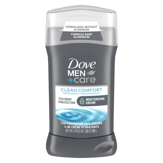 Dove Clean Comfort Deodorant Stick, 2 x 6 x 85 fl oz Case - Front/center packaged product image