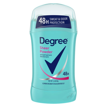 Degree Women's 48 Hour Sheer Powder Anti-Perspirant Deodorant Invisible Solid Stick, 2 x 6 x 1.6 oz Case - Health &
