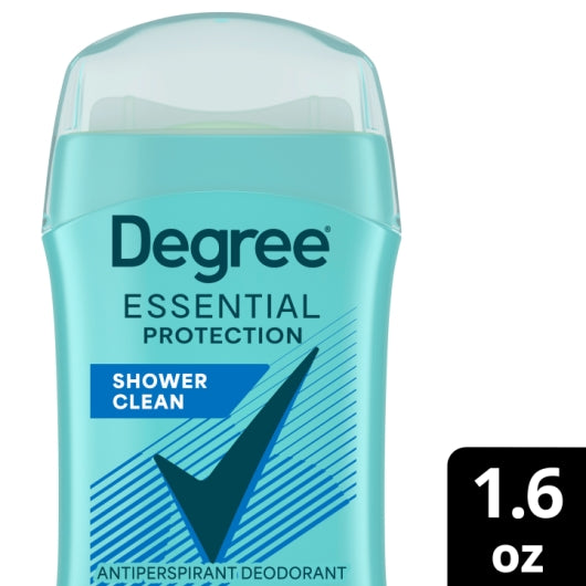 Degree Women's 24 Hour Shower Clean Anti-Perspirant Deodorant Invisible Solid Stick, 2 x 6 x 1.6 oz Case - Health &