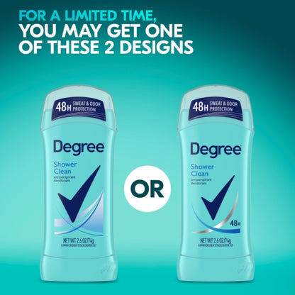 Degree Women's Shower Clean Antiperspirant & Deodorant 2.6oz 6Count (PACK OF 2) - DOT product image 8