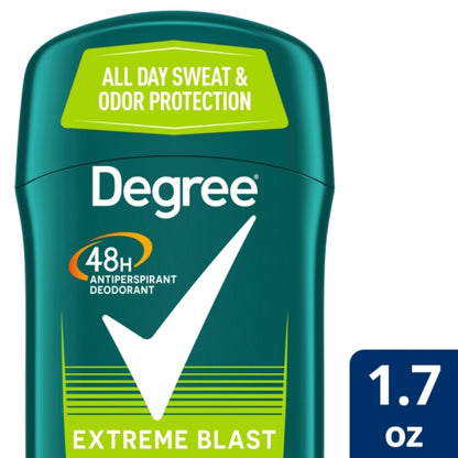 Degree 48 Hour Extreme Blast Anti-Perspirant Deodorant Invisible Solid, 2 x 6 x 1.6 fl oz Case - Health & Personal Care