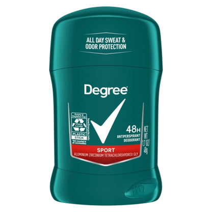 Degree Dry Protection Body Heat Activated 48 Hour Sport Anti-Perspirant Deodorant Invisible Solid, 2 x 6 x 1.6 fl oz