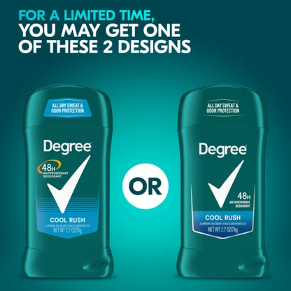 Degree 48 Hour Cool Rush Anti-Perspirant, 2 x 6 x 2.7 oz Case - Unclassified DOT image
