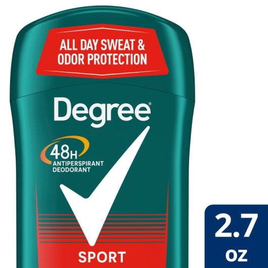 Degree Men 48 Hour Sport Anti-Perspirant Deodorant Stick, 2 x 6 x 2.6 fl oz Case - Health & Personal Care