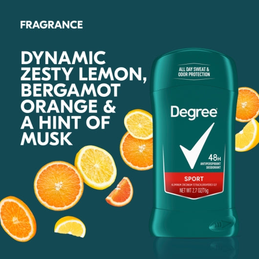 Degree Men 48 Hour Sport Anti-Perspirant Deodorant Stick, 2 x 6 x 2.6 fl oz Case - DOT product image 8