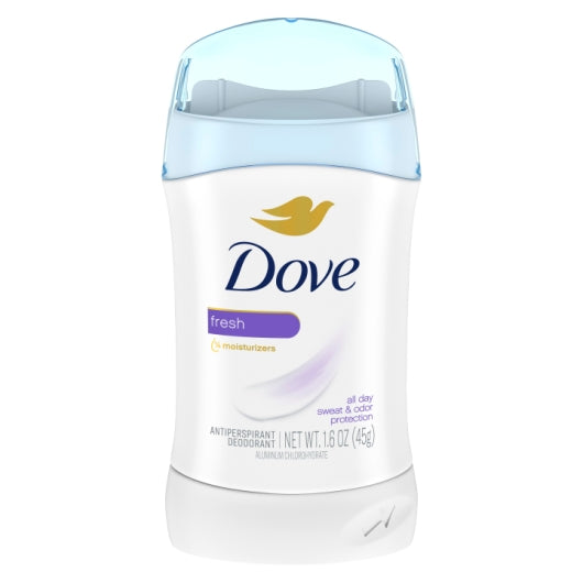 Dove Women'S Fresh Anti-Perspirant Deodorant Stick, 2 x 6 x 1.6 fl oz Case - Front/center packaged product image