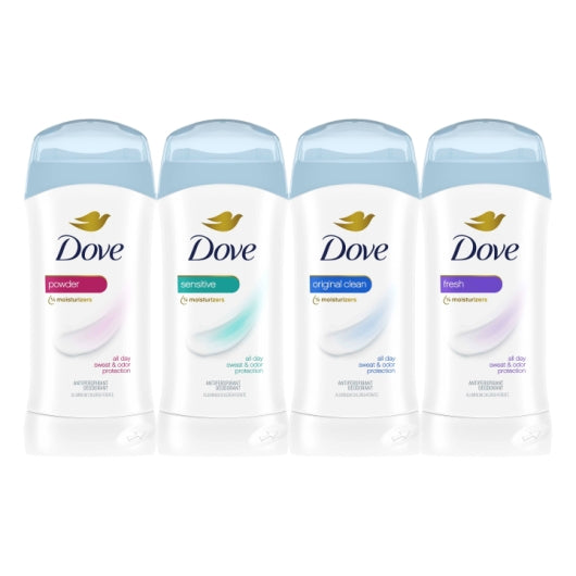 Dove Women'S Fresh Anti-Perspirant Deodorant Stick, 2 x 6 x 1.6 fl oz Case - Front/center packaged product image