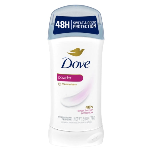 Dove Women's 48 Hour Powder Anti-Perspirant Deodorant Stick, 2 x 6 x 2.6 fl oz Case - Health & Personal Care