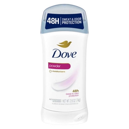 Dove Women's 48 Hour Powder Anti-Perspirant Deodorant Stick, 2 x 6 x 2.6 fl oz Case - Health & Personal Care