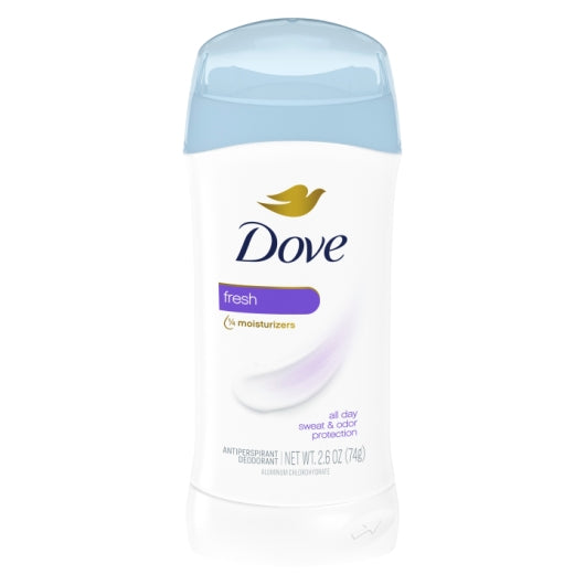 Dove Women'S 48 Hour Fresh Anti-Perspirant Deodorant Stick, 2 x 6 x 2.6 fl oz Case - Front/center packaged product image