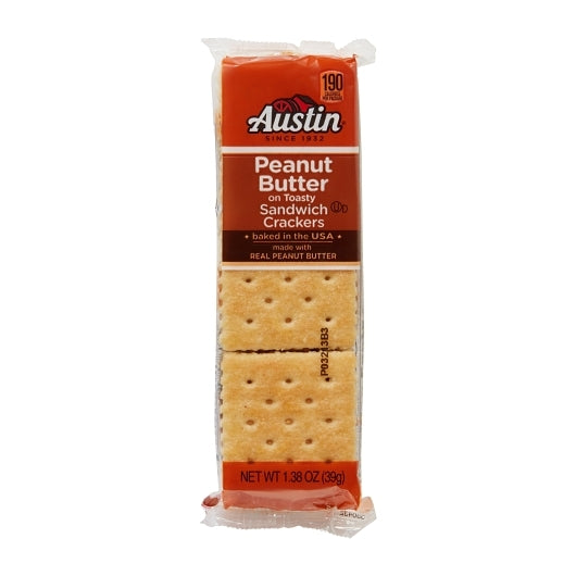 Austin Toasty Cracker with Peanut Butter, 12 x 8 x 1.38 oz Case - GS1 inner-pack image