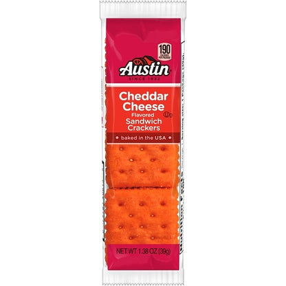 Austin Cheese on Cheese Crackers, 12 x 8 x 1.38 oz Case - Crackers & Grahams