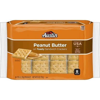 Austin TOASTY CRACKER WITH PEANUT BUTTER, 12 x 8 x 1.38 oz Case - DOT product image 2