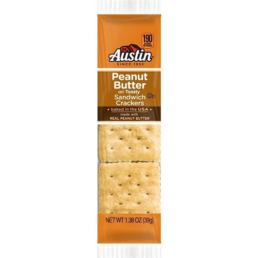 Austin Toasty Cracker with Peanut Butter, 12 x 8 x 1.38 oz Case - GS1 inner-pack image