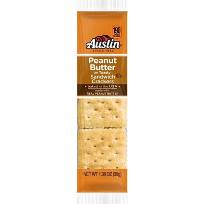 Austin Toasty Cracker with Peanut Butter, 12 x 8 x 1.38 oz Case - GS1 inner-pack image