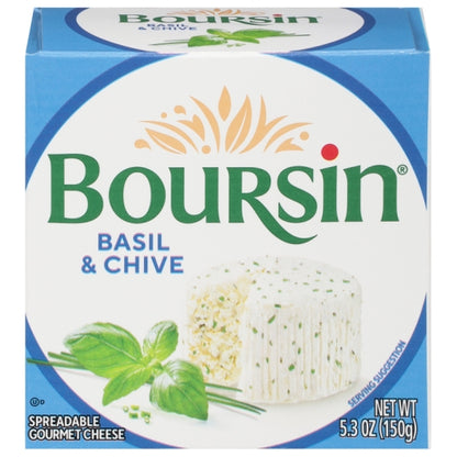 Boursin Basil & Chive Gournay Cheese, 6 x 1 ct Case - Cheese & Dairy