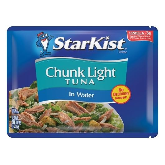 Starkist Chunk Light Tuna In Water, 6 x 43 oz Case - Meat, Poultry & Seafood