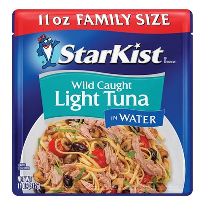 Starkist Chunk Light Tuna In Water Pouch, 12 x 11 oz Case - Meat, Poultry & Seafood