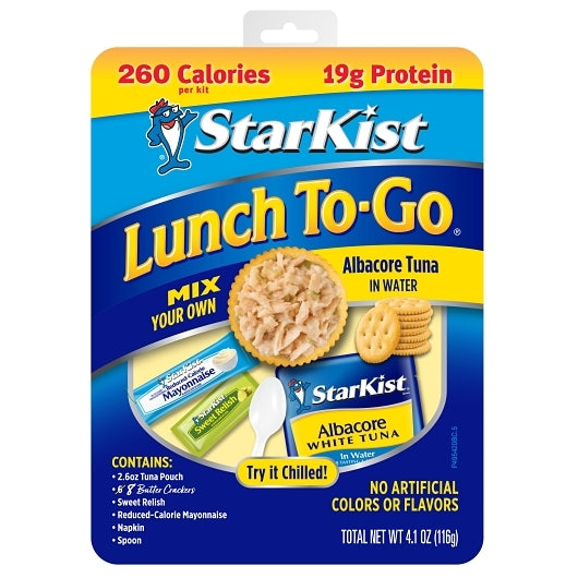 Heinz Chunk Tuna Kit Chunk White Water Lunch To Go Pouch, 12 x 4.1 oz Case - Meat, Poultry & Seafood