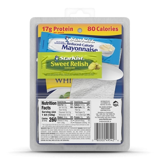 Heinz Chunk Tuna Kit Chunk White Water Lunch To Go Pouch, 12 x 4.1 oz Case - DOT product image 2