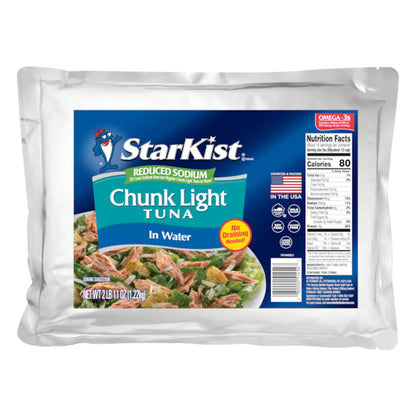 Starkist Reduced Sodium Chunk Light Tuna In Water, 6 x 43 oz Case - Meat, Poultry & Seafood